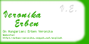veronika erben business card